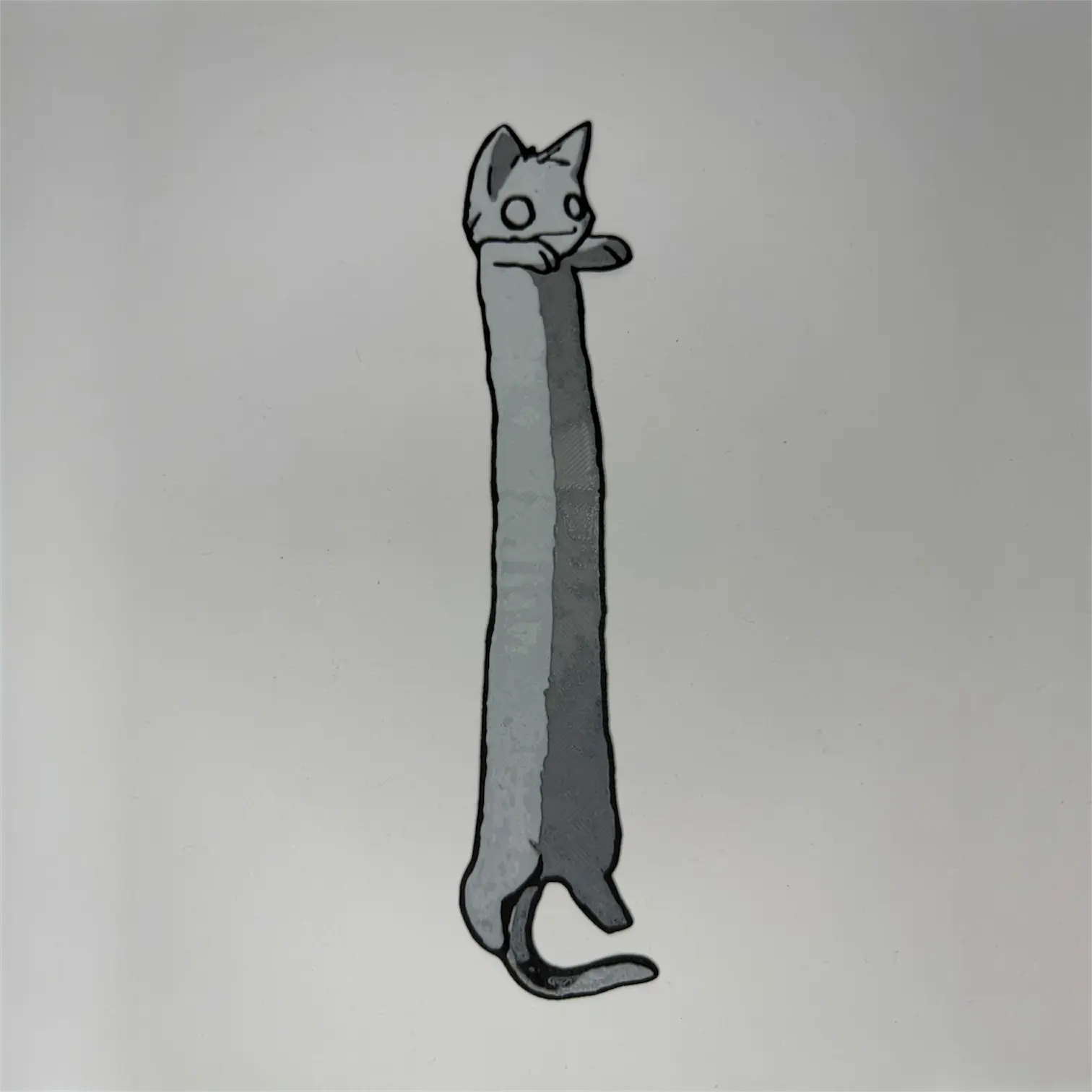 Separador de libros con diseño de gato